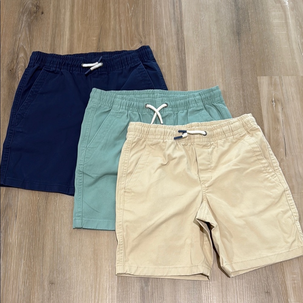 Set of Three Boys' Gap Shorts - Navy, Teal, and Khaki